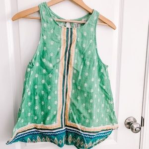 Green patterned O’Neill Tank Top